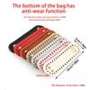 1Pc Bag Components Long Bottom For Knitted Bag Pu Leather Base Handmade With Holes Diy Crochet Accessories
