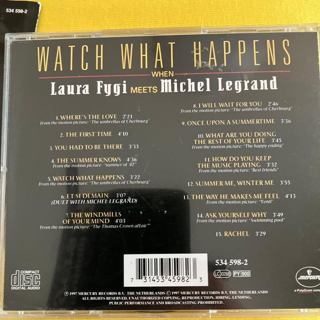 Б/у CD Laura Fygi / Watch What Happens