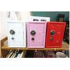 18cm Metal Piggy Bank Safe Money Saving Box Case Gift Table Organizer White