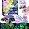Glow In the Dark Stone Art, Pour Art, Craft Kit, Stone Art, Polling Art, Making Toy, Popular Gift for , Girls,