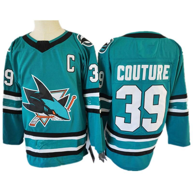 Mens Retro Embroidered Ice Hockey Jersey 39 Number Team Practice Shirt Cotton Blend Winter Wear