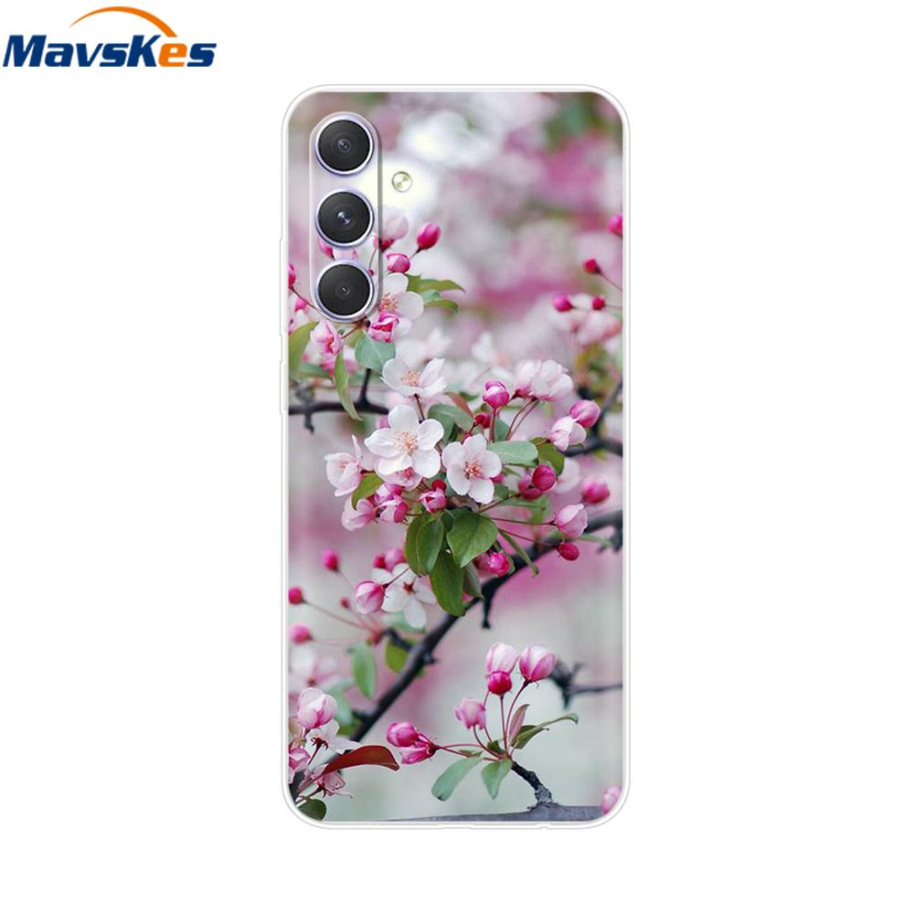 Чехол для Samsung Galaxy A34 A54 5G, противоударный, силиконовый, мягкий, милый, прозрачный, из ТПУ, задняя крышка, для Samsung A54, чехол GalaxyA34 A 34, бампер
