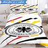3PCS German Football Emblem Printed Soft Bedding Set,Including 1pc Duvet Cover And 2pcs Pillowcases Perfect for Bedroom, Dormitory, Fan gift