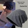 Модная мужская вязаная шерстяная шапка-бини с отворотом для большой головы - Зимний хип-хоп стиль