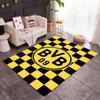 Bvb Splatter Art Area Rug Design for Study room Outdoor Playrooms Dormitory Antislip Carpet Anime Office Decor Wedding Party Gift