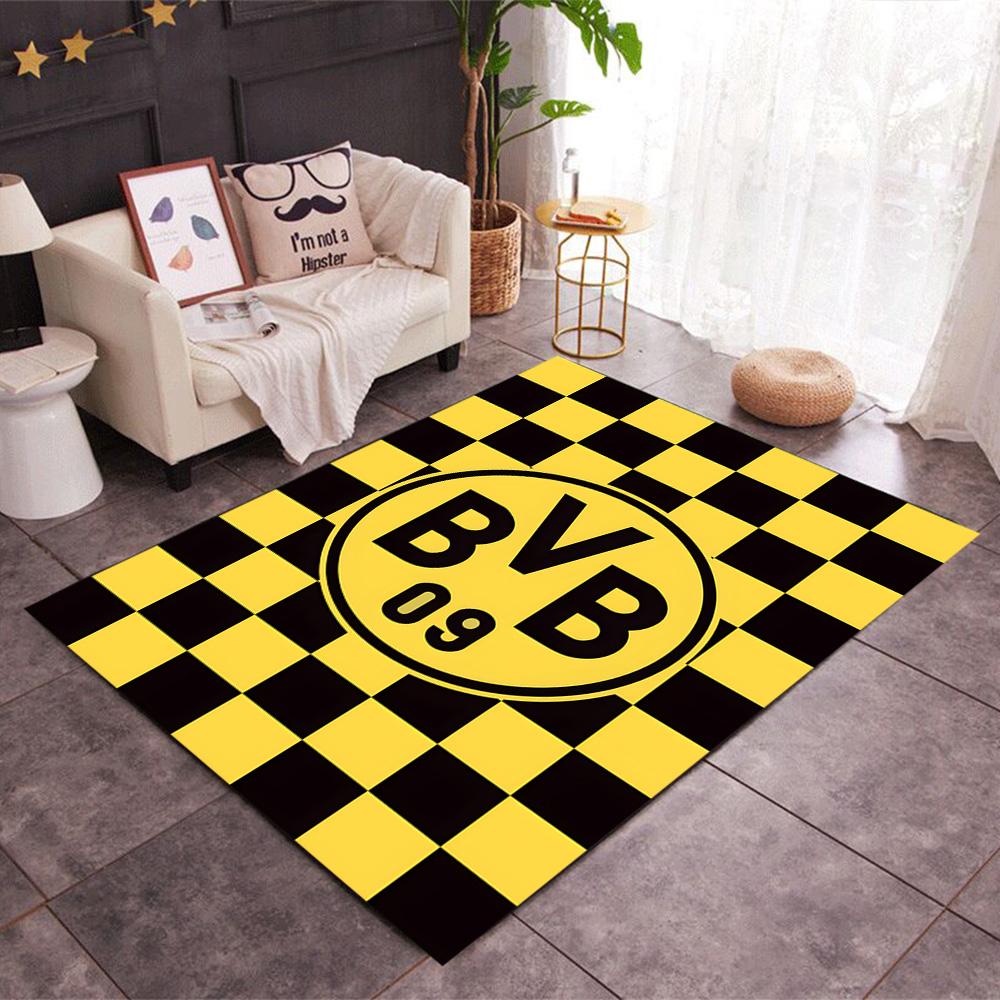 Bvb Splatter Art Area Rug Design for Study room Outdoor Playrooms Dormitory Antislip Carpet Anime Office Decor Wedding Party Gift
