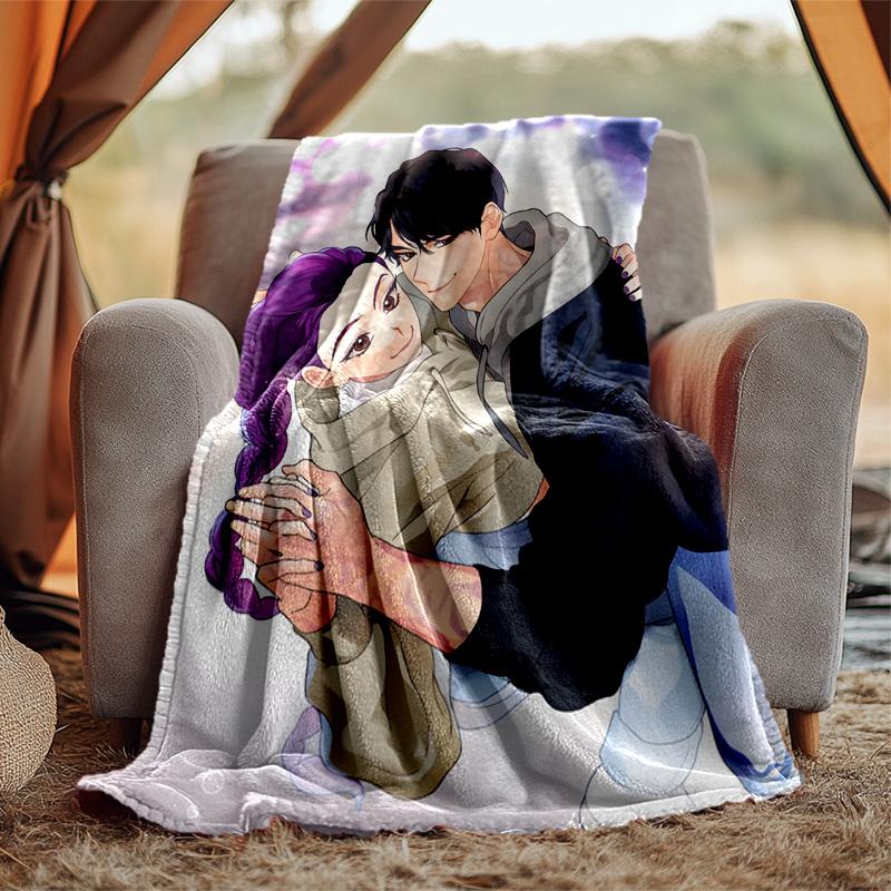 Kpop Hunter Flannel Blanket Soft Warm All-Season Throw, Design for Camping, Car Travel, Hiking Sofa, Bed, Office Perfect Gift for Parties
