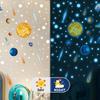 397 шт./компл. светящиеся звезды точки планеты настенные наклейки для детской комнаты спальни украшения дома настенные светящиеся в темноте наклейки