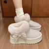 Модные женские ботинки зимние Butterfly Knot 2024 года, горячая распродажа, новые модные нескользящие износостойкие туфли для женщин Botines Mujer