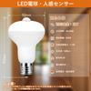 aurogeek Motion Sensor Light Bulb, LED Bulb, E17 Base, 4.2W, 40W Equivalent, Warm White, 500LM, 2700K, Automatic OnOff, for Hallway Lighting,
