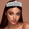 The Small Crown Headwear for The Bride's Banquet Style The Hair Band Accessory and The Setting Water Diamond Crown Hair Accessory