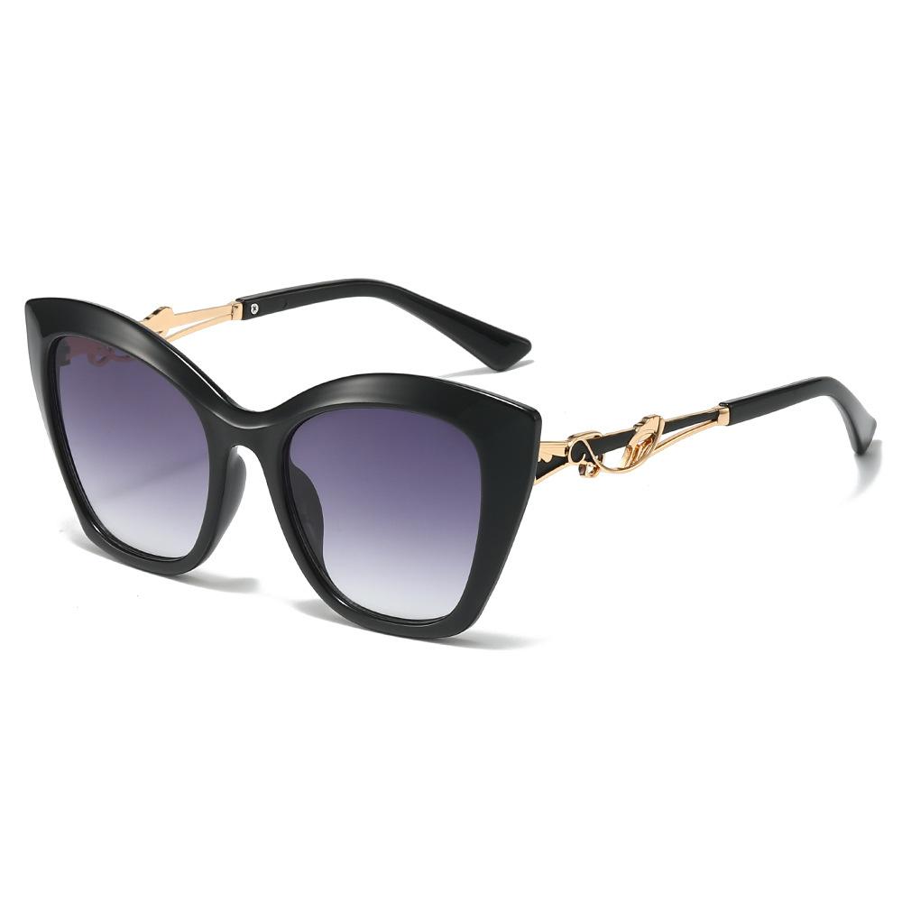New Retro Gradient Cat Eye Women Sunglasses UV400 Personality Irregular Color Frame Trendy Glasses for Men and Women