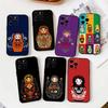 Русская Матрешка Художественный Чехол для Телефона iPhone 17,16,15,14,13,12,11 Plus,Pro Max,XS,Мягкий Силиконовый Черный Чехол