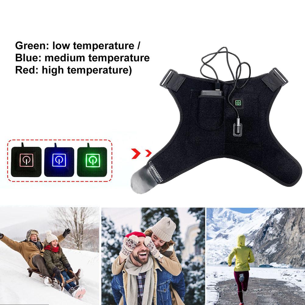 Унисекс Электрический Поддержка Вращательной Манжеты 3 Настройки Нагрева Электрический Неопреновый Плечевой Ремень Теплый со Сетчатым Мешком для Замороженного Плеча