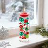 Christmas Vase Filler Decoration Plastic Green Red Cane Canes Water Beads Faux