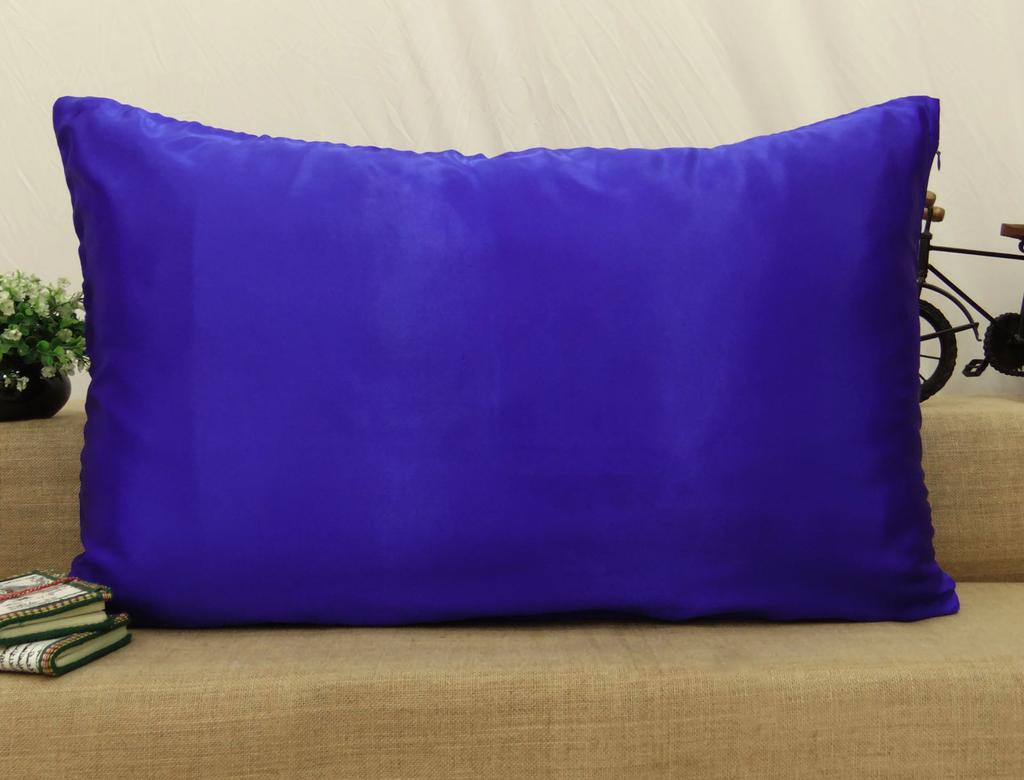 Твердая атласная шелковая подушка для домашнего декора