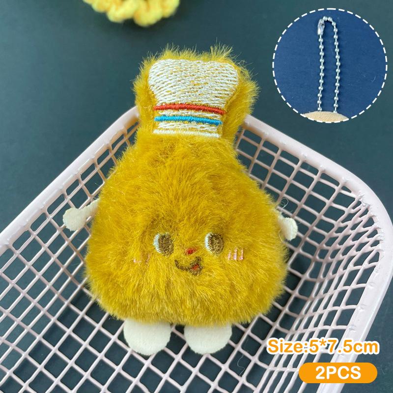 2 шт. гамбургеры жареные куриные ножки хлеб плюшевая кукла кулон брелок мультфильм смешная кукла брошь рюкзак украшения подарки