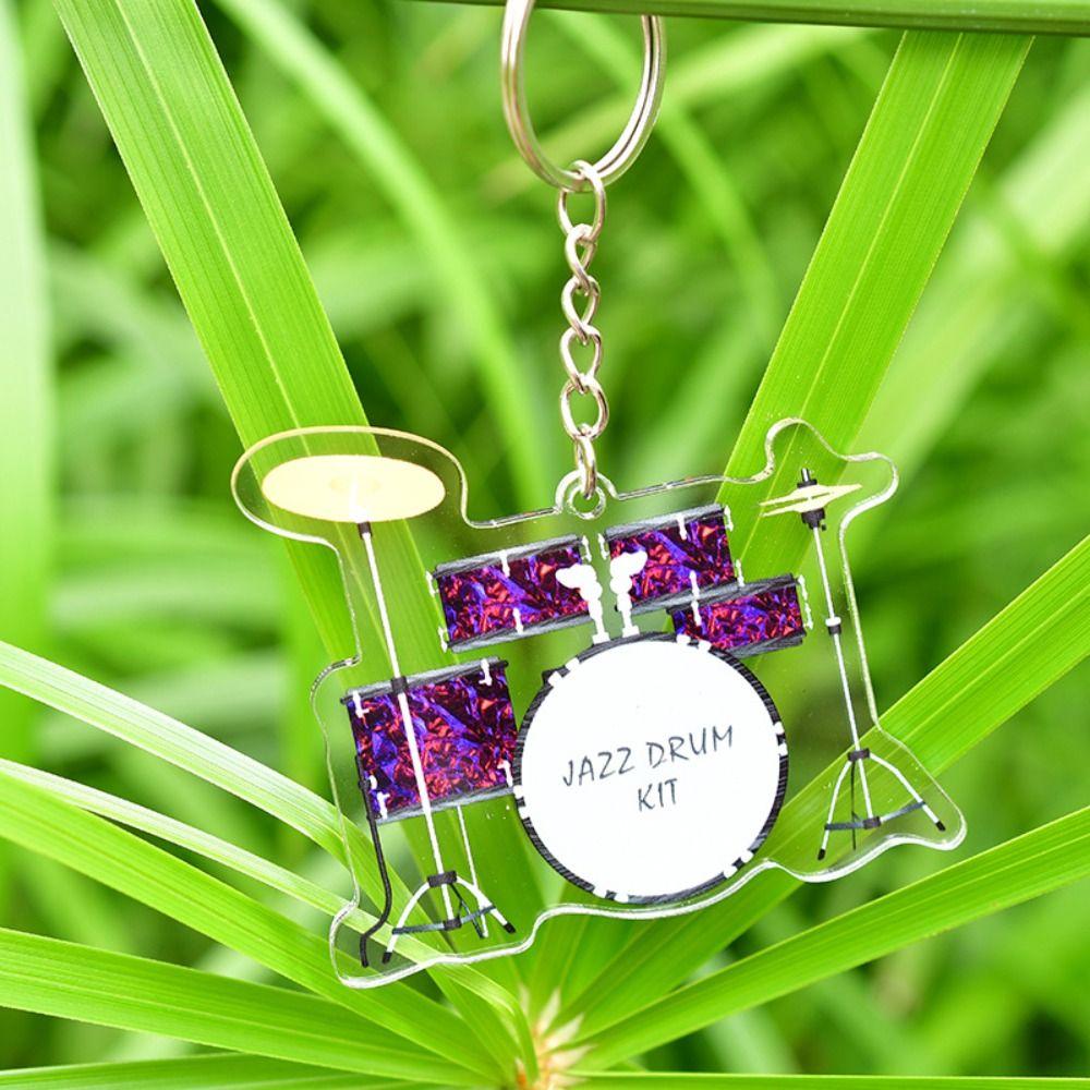 Cello Guitar Acrylic Keychain VIOLIN Electric Guitar Model Keyring Bag Pendant