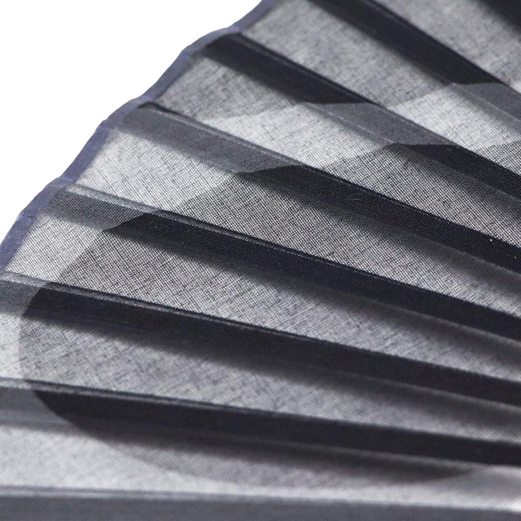 Fan Fan Set with Black [Osaka Choseido] Fan, Men's, Fashionable, Business, Bag, Holder, Handkerchief, Swallow,