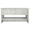 Coffee Table Concrete Grey 80 x 50 x 40 cm Particleboard