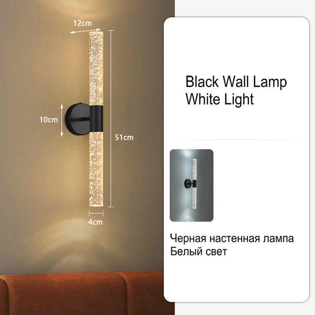 Современный настенный светильник вверх и вниз для дома, спальни, прикроватной тумбочки, гостиной, прохода, прихожей, лестницы, настенного бра, 14 Вт, светодиодный, 220 В, черное золото