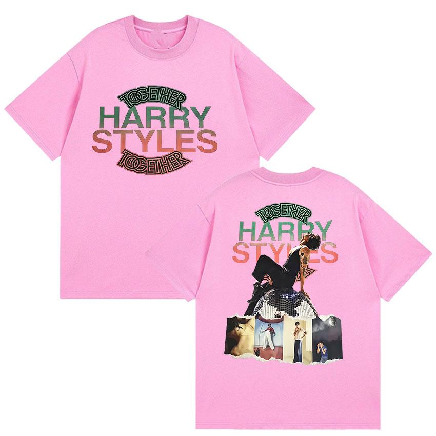 Harry Styles Together Album Graphic Tshirts UNISEXs Vintage Fashion Cotton YK Short Sleeve Top Hiphop Loose Clothing Tees