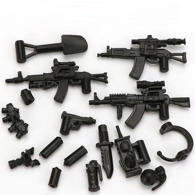 Военное Оружие Набор Армейское Оружие Мини Фигурки Аксессуары SWAT Солдат Кирпичная Сборка Совместимый Строительный Блок Juguetes