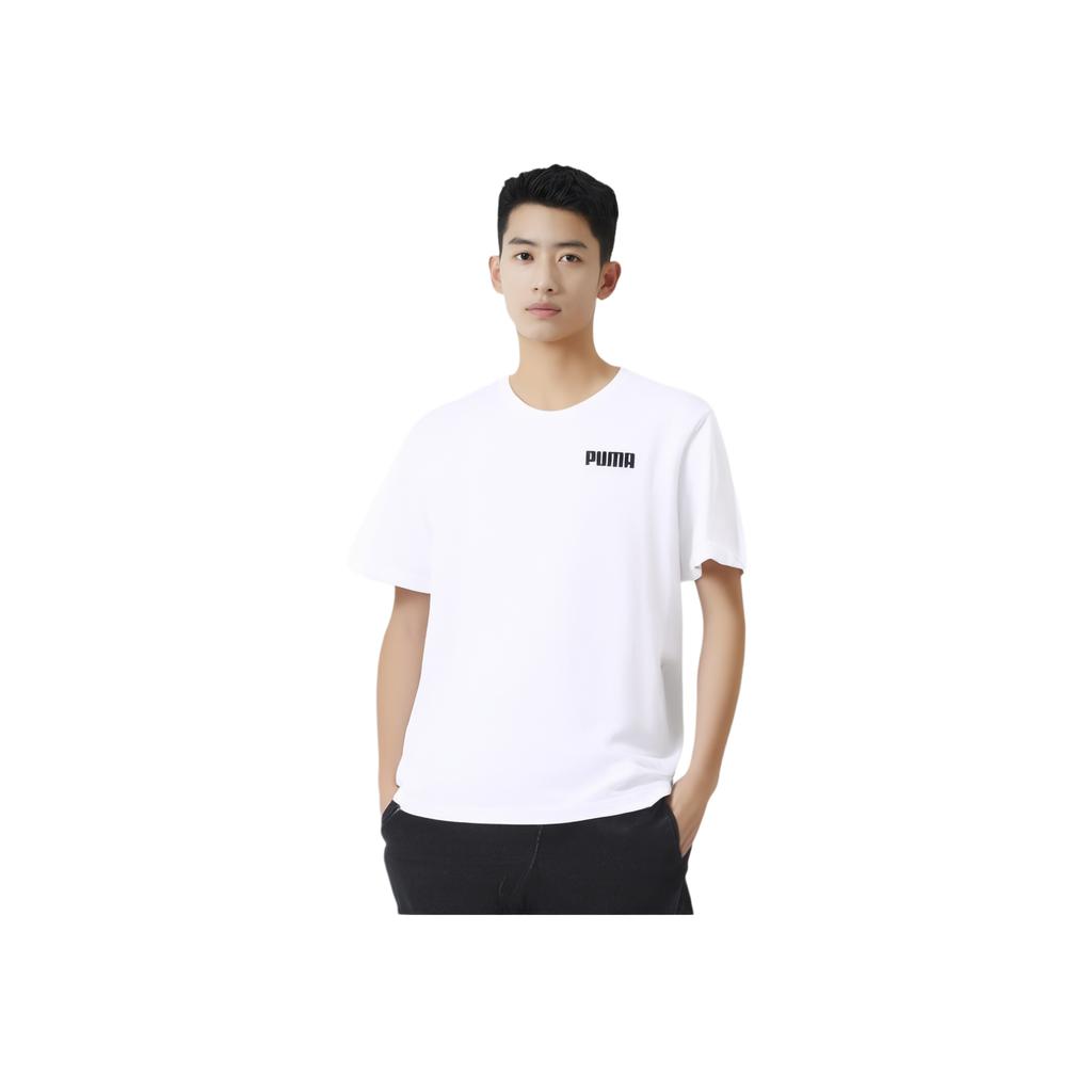 Puma Футболка с коротким рукавом и большим логотипом Celebration, мужская, белая 586040-02