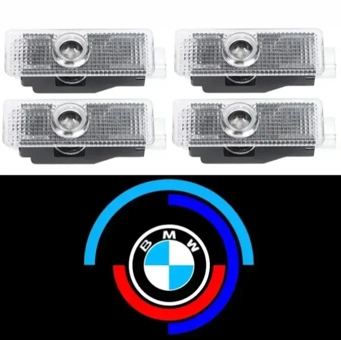 BMW GROUP 4Pcs Car LED HD Door Welcome Projector Laser Lamps For BMW E90 E60 E46 E93 F20 F21 F30 F31 F32 F33 F34 F15 F10 F01 F11