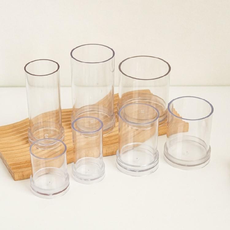 Прозрачные формы для свечей-столбиков Цилиндрическая форма Форма-цилиндр Форма для свечей для церковного ужина при свечах Рождественское украшение