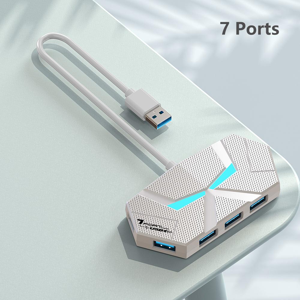 4 в 1 USB 3.0 концентратор 4 порта/7 портов мульти-разветвитель адаптер USB док-станция высокоскоростная для портативных ПК