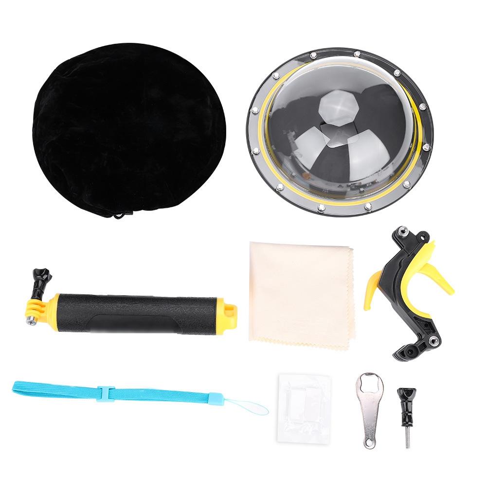 TELESIN Professional Dome Port Waterproof Case Housing for GoPro Hero 5 6 7 Camera