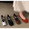 Fashion New Style Footwear Leopard Print Women Mary Janes Shoes Female Designer Shallow Fashion Buckle Strap Ladies Flat with Shoes