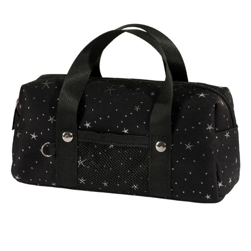 Pencil Pouch Star Dots Pencil Case Handheld Cloth Stationery Bag School Supplies