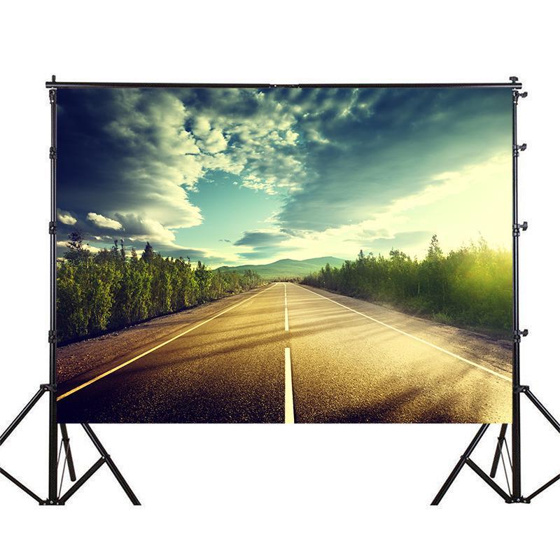 Фон для фотосъемки дорожной сцены для мероприятий, для помещений/улицы, фон для вечеринки, настенный гобелен, фон для прямой трансляции