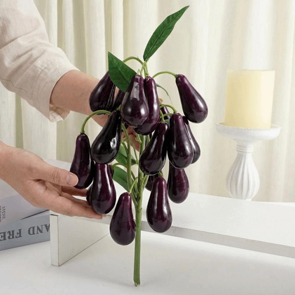 Realistic Artificial Lemon Branches Plastic Fruit Props DIY Fake Strawberry Vase Decoration