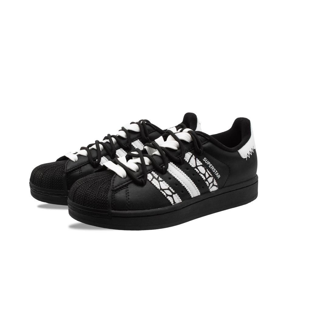 adidas Originals Superstar 2 Скейтбордические кроссовки Унисекс Низкие Черный/Белый JI0079(Команда1303-)