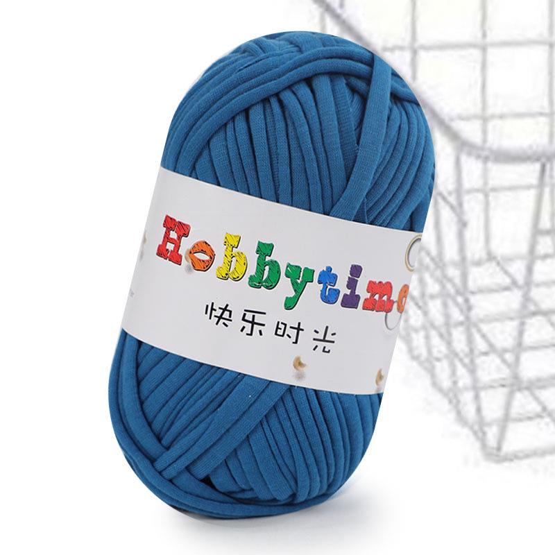 Crochet Knitting Tape Thick Cloth Fabric Strip Yarn 100%Polyester Craft For Hand Knitting Crochet Cushion Blanket Low Elasticity