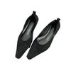 Elegant Dress Flats Shallow Mouth Shoes for Women 2024 Outdoor Slip On Pointed Toe Low Heel Women's Flats Sapatos Baixos