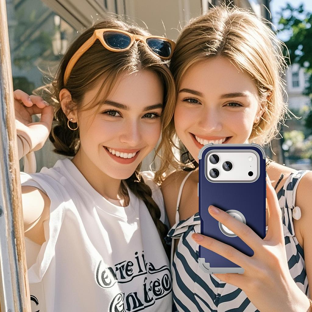 L-Style Чехол для iPhone 17 Pro Max Противоударный ПК+ТПУ Задняя крышка для телефона