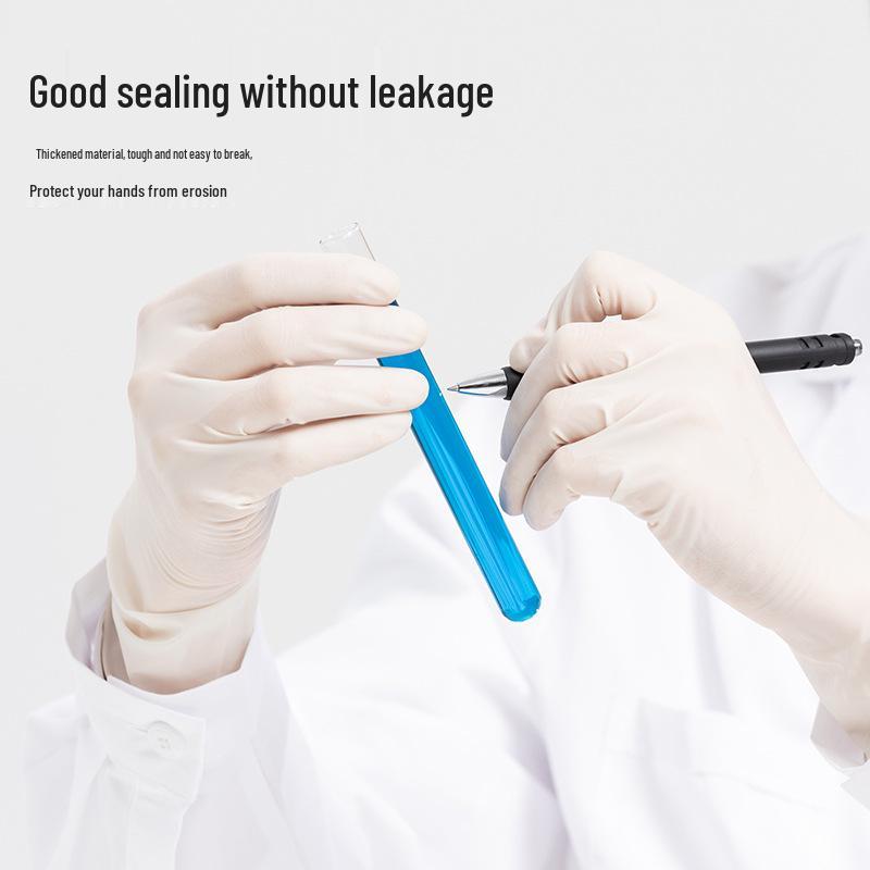 Hermes Sterile Latex Gloves - Powder-Free, Textured, Individually Packaged for Beauty and Cleaning