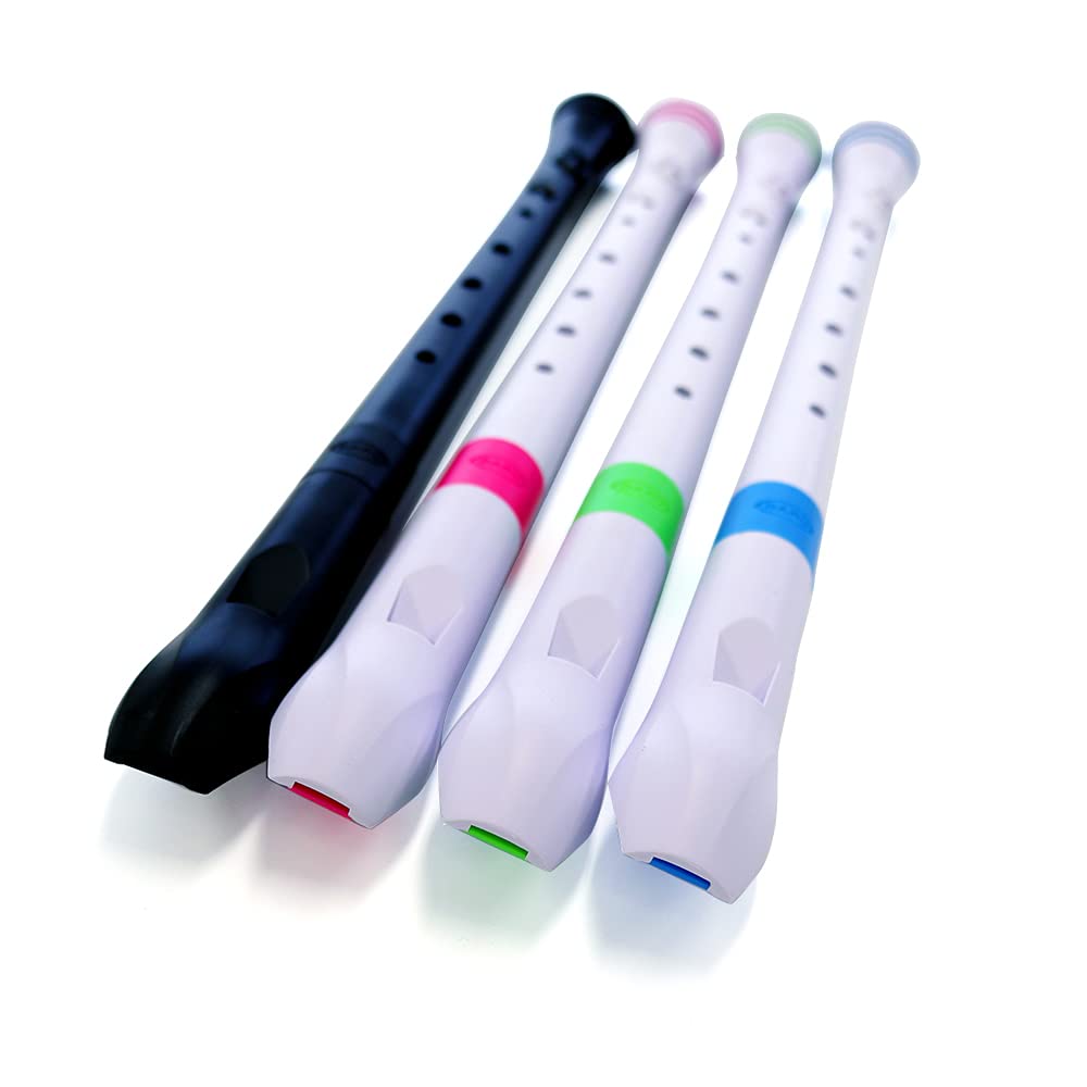 NUVO Soprano Recorder German Style FGREPKJP Recorder (WhitePink) WhitePink []