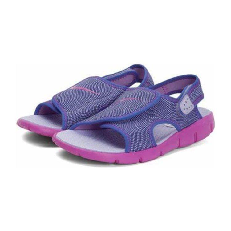 Nike Sunray Adjust 4 Нескользящая Амортизация Износостойкие Дышащие Детские Сандалии Фиолетовые Детские 386520-504