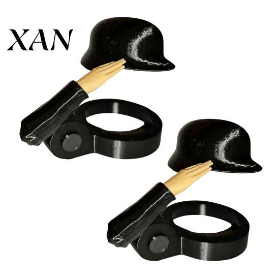 Novelty Beverage Accessories 2Pcs Funny Soldier Helmet Bottle Caps, Plastic Beer Toppers for Standard Durable Caps Bottles, Reusable Salute Cap Party