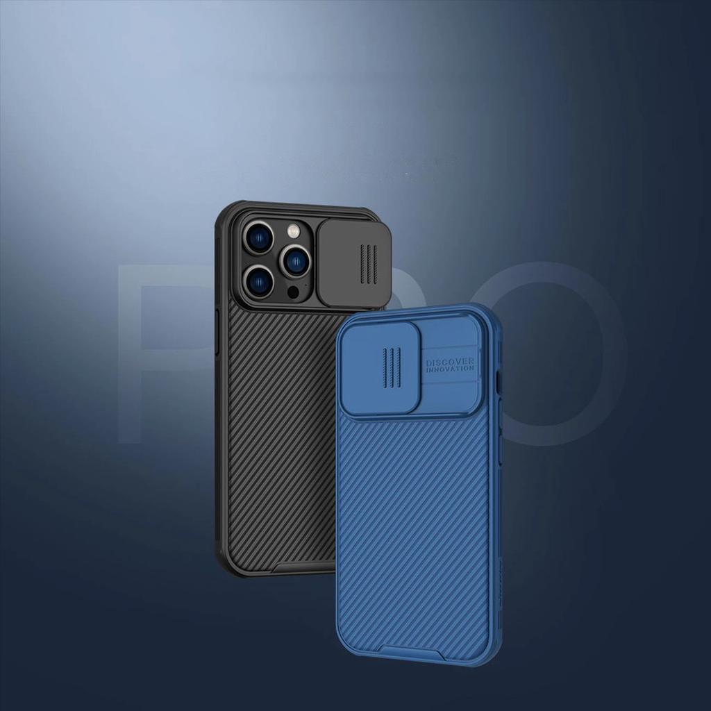 Nillkin Camshield Pro Case Etui Iphone 14 Pro Max Pancerny Pokrowiec Osłona Na Aparat Kamerę Zielony