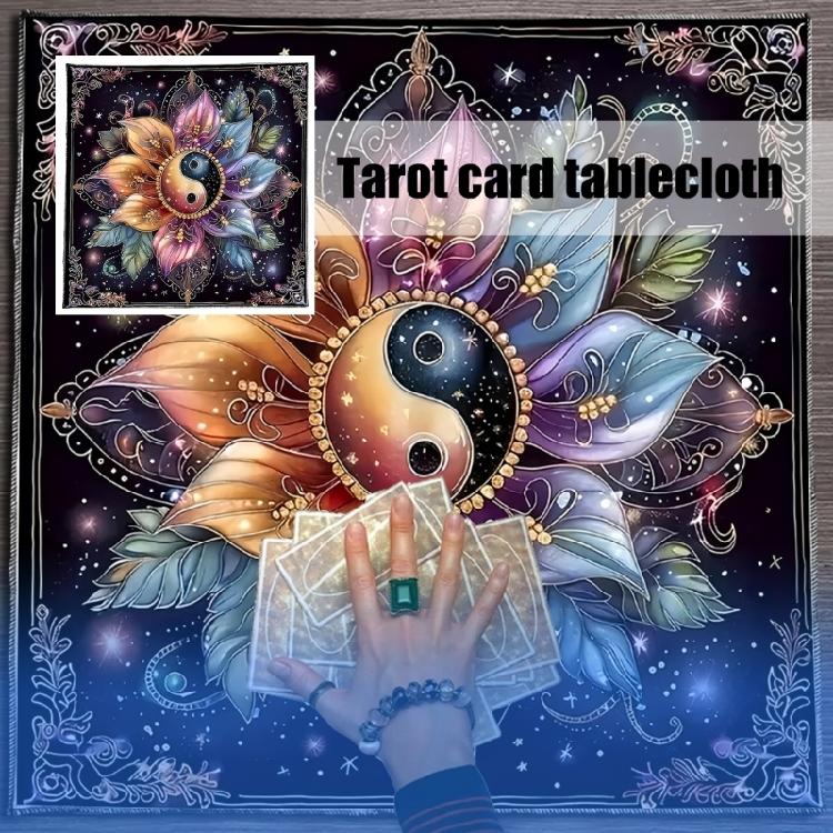 Flower Disk Pattern Astrology Tablecloth Tarots Divinations Tablecloth Altars Cloth Divinations Board Game Accessory