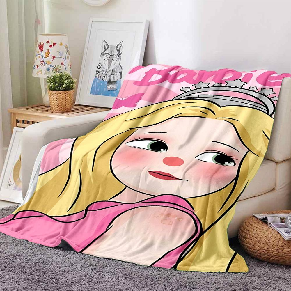 1pc Princess Crown Flannel Blanket Soft Warm Throw for Home, Office, Travel, All Season Cozy Bedding Gift, Office