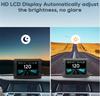 Автомобильный HUD с двойной системой, OBD2 GPS спидометр, сигнализация