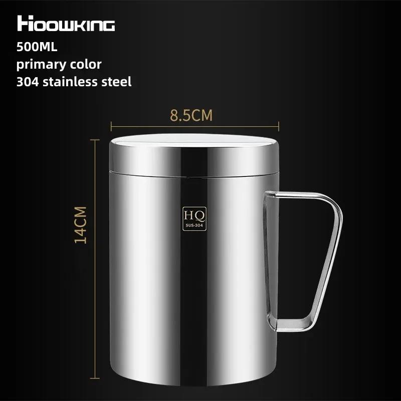 304 нержавеющая сталь кружка чашка двухслойная антиожоговая термос чашка с губой кофе чай молоко пиво вода бутылка для офиса дома использование