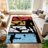 Soccer Field Strategy Sketch Decorative Area Rug Compact Foldable Construction Non-slip Bottom All-season Home Use Elegant Luxury Rug
